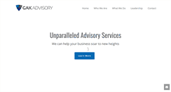 Desktop Screenshot of gakadvisory.com